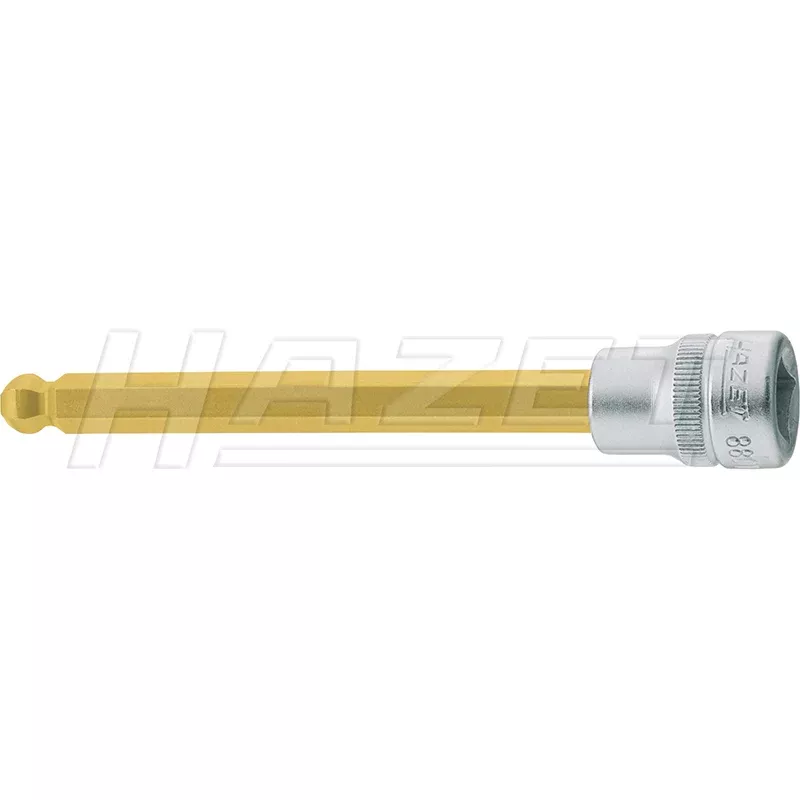 Hazet 8801KK-5 Hex TiN Screwdriver Socket, 5 mm, 3/8"
