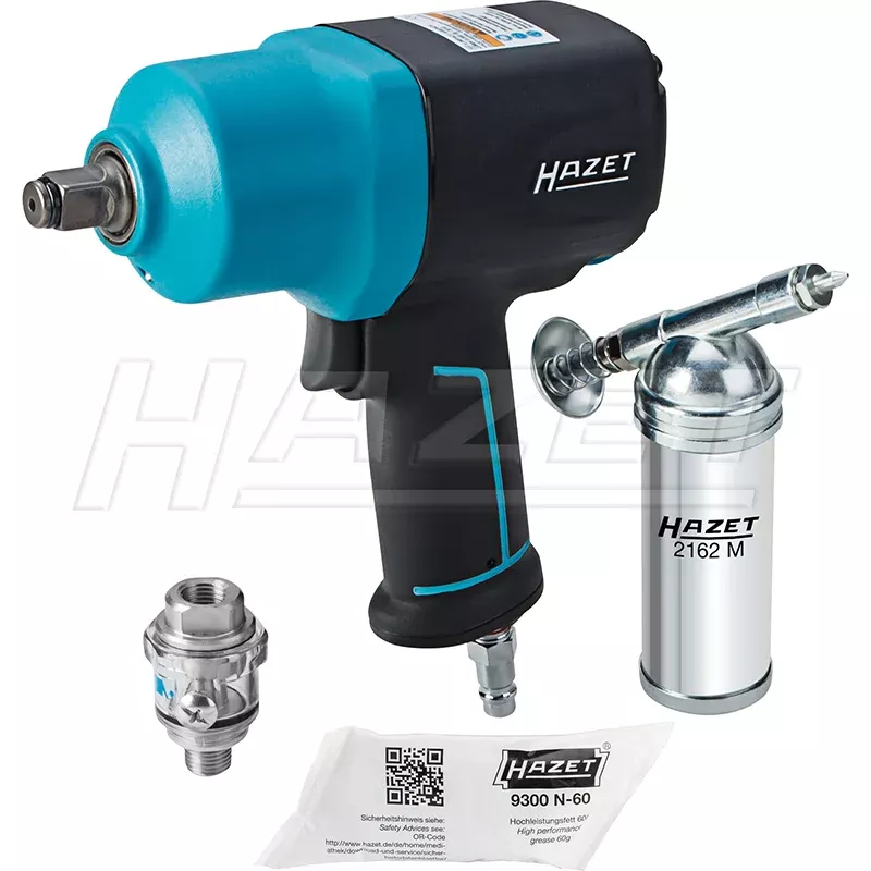 Hazet 9012EL-SPC/4 Pneumatic Impact Wrench with Assortment, 1700 Nm, 1/2″, 4 Pc.