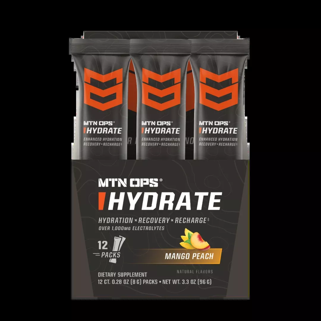 Hydrate - Mango Peach - Trail Pack - Box - 12
