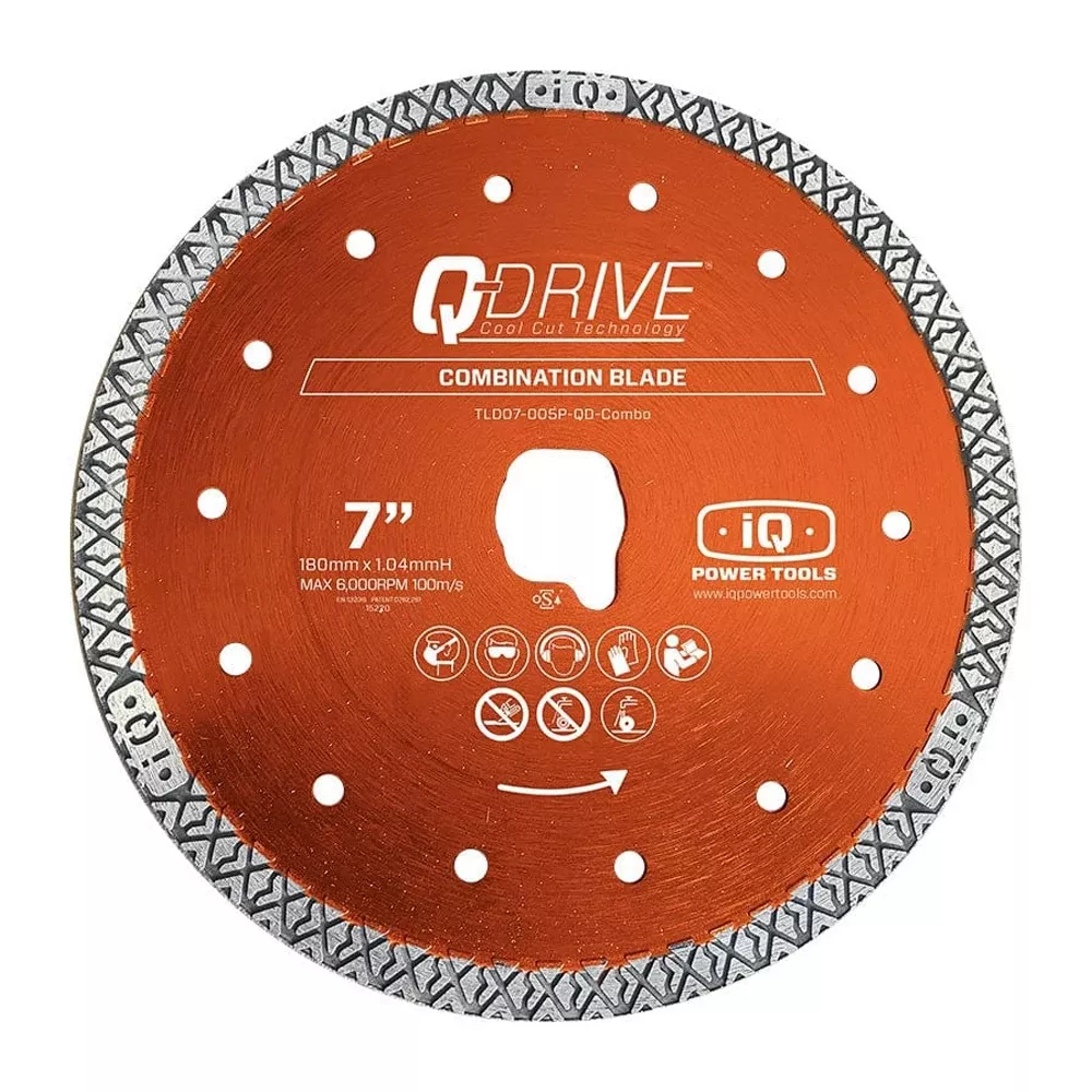iQ 7" Q-Drive Combination Diamond Blade (for use with iQ228CYCLONE) T07-005P-QD-CB