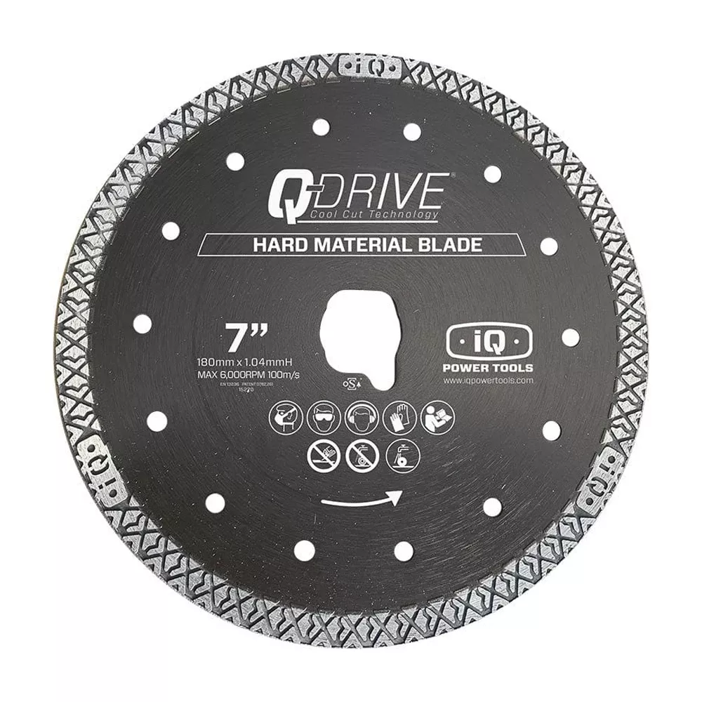 iQ 7" Q-Drive Hard Material Diamond Blade (for use with iQ228CYCLONE) T07-005P-QD-HM1