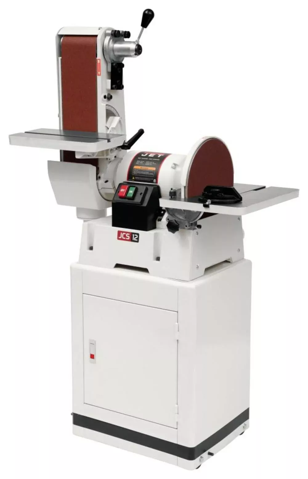 JET 6" X 48" Belt / 12" Disc Sander w/ Closed Stand