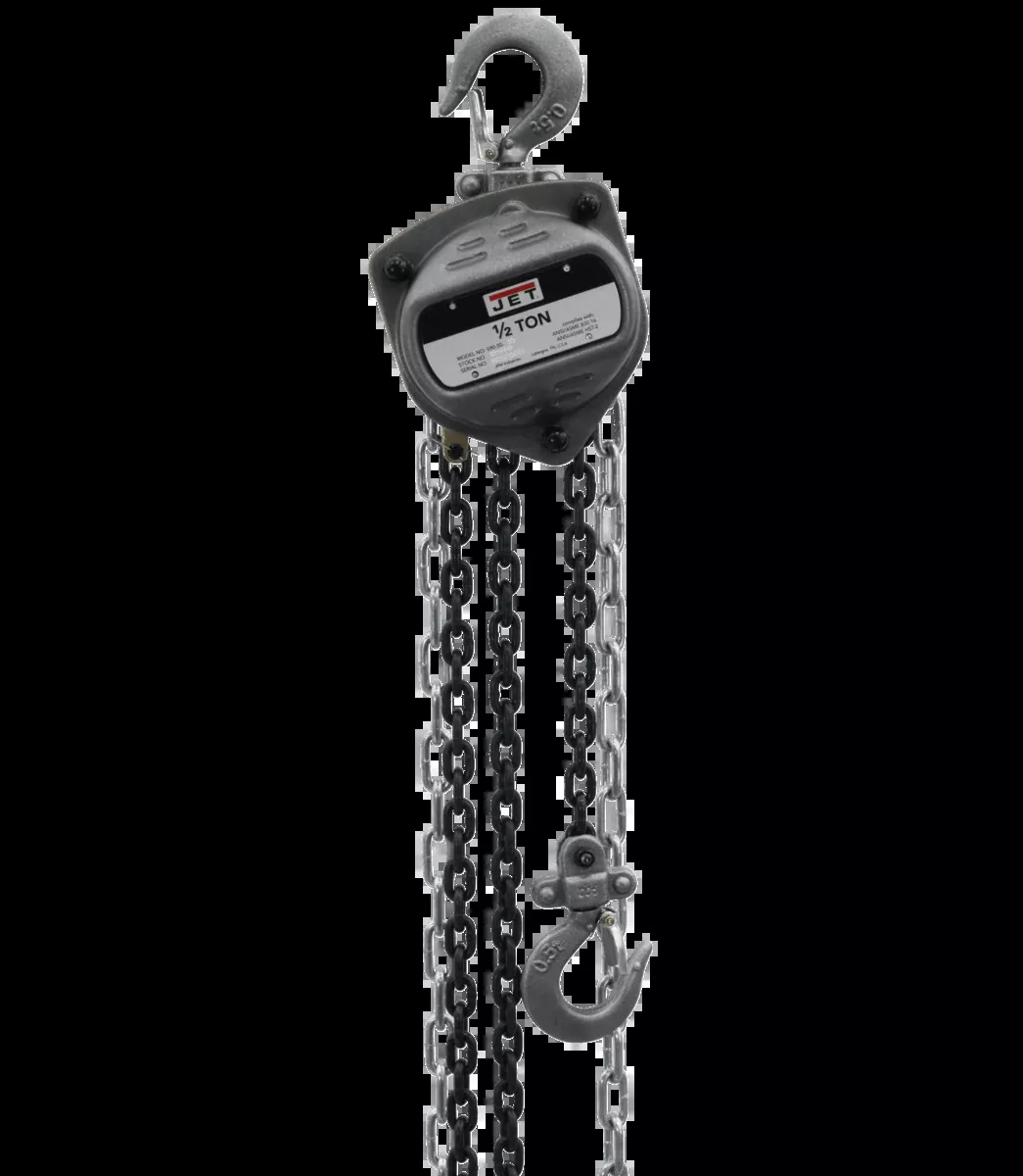 Jet S90 Series Hand Chain Hoist, 1/2 Ton x 10 Foot Lift S90-50-10 101900