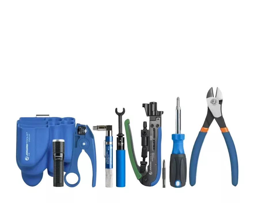 JONARD | COAX Tool Kit with Universal Compression Tool for RG59/6 and CAT/TP Cables | #TK-86