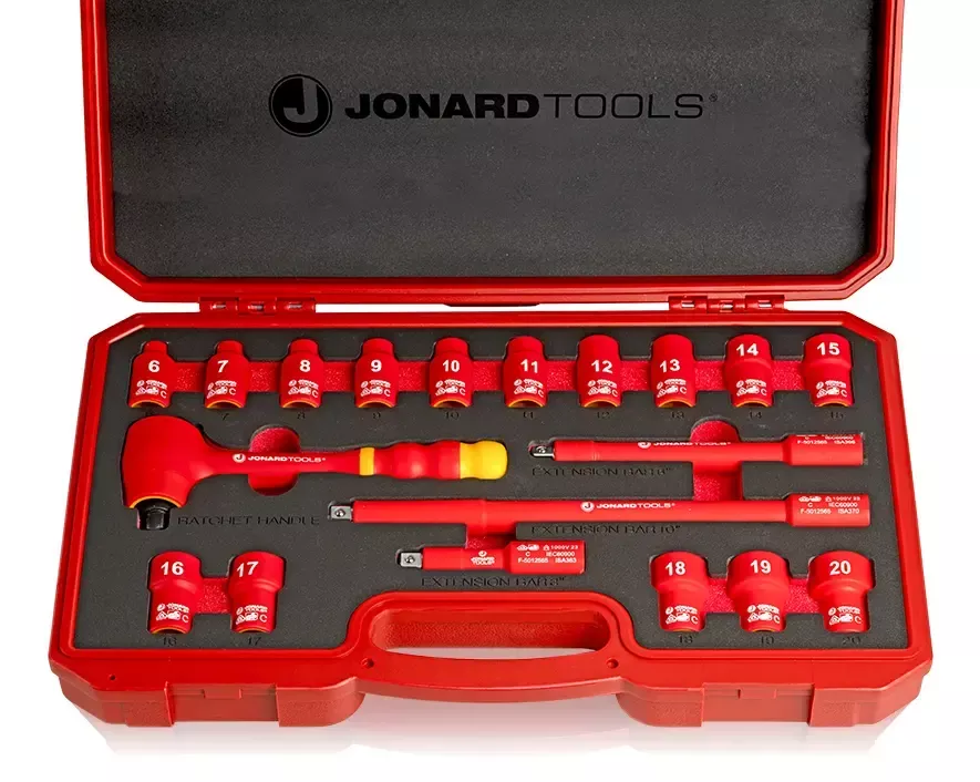 JONARD | Insulated 19 Piece Metric Socket Set | #INSS-19M