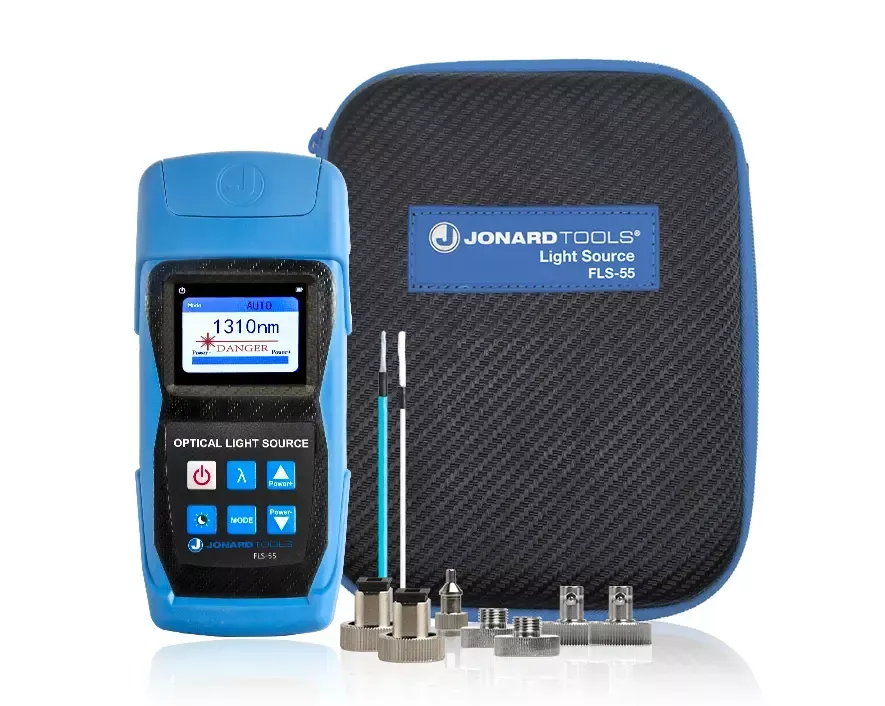 JONARD | Multi-mode & Single-mode Fiber Optic Light Source with FC/LC/SC (PC/UPC) Adapters | #FLS-55