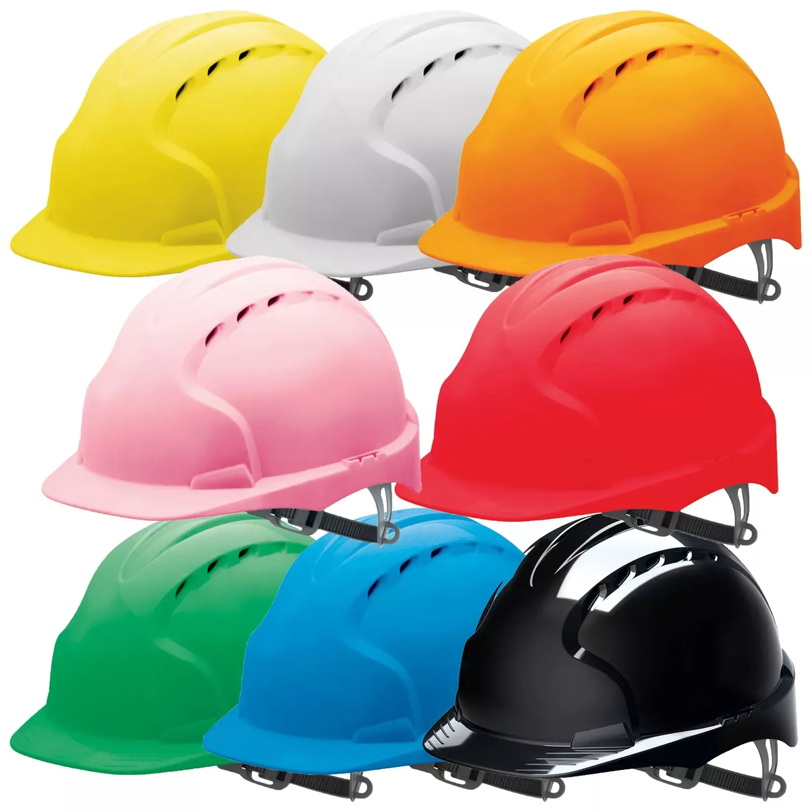 JSP Evo 2 Vented Safety Helmet with Slip Ratchet
