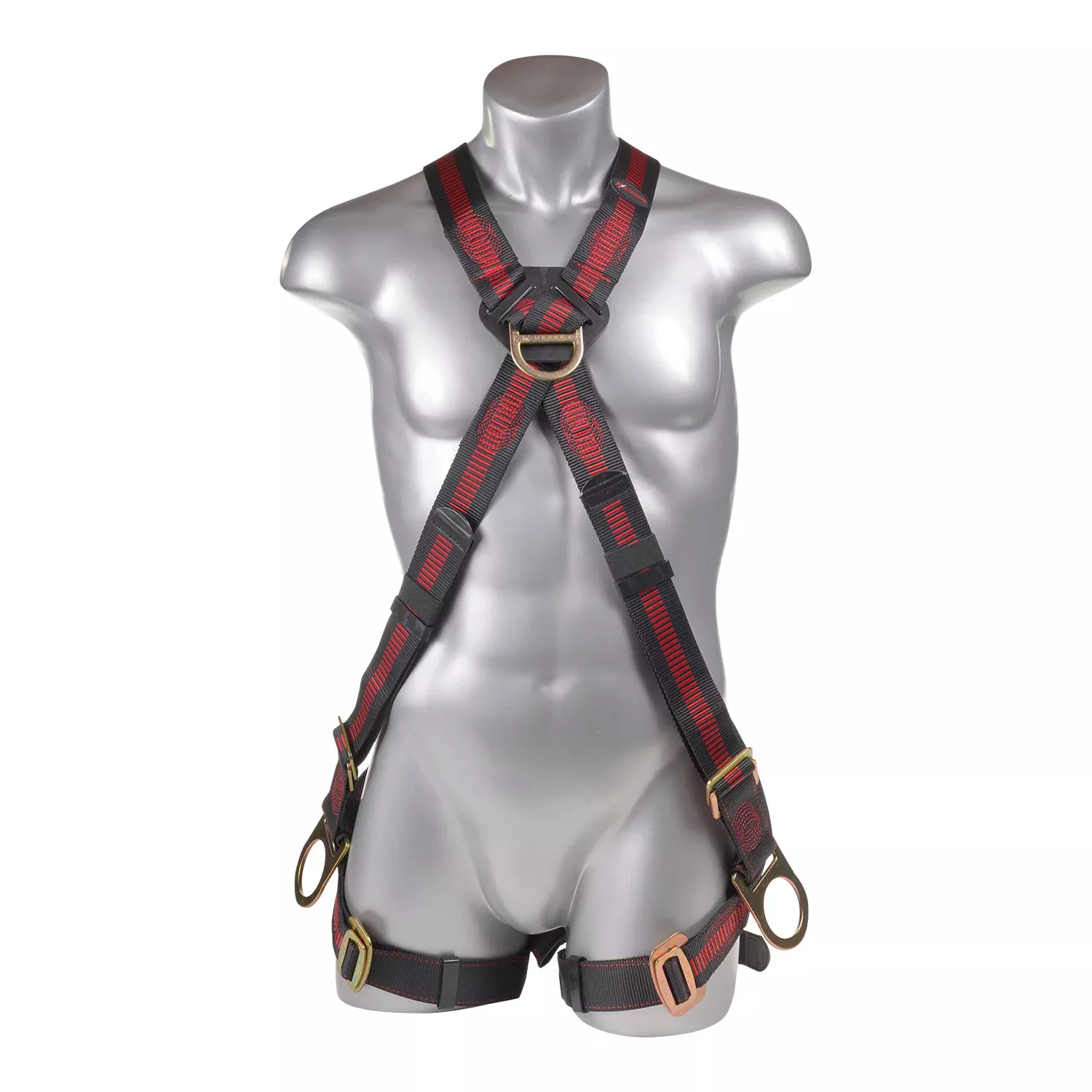 K Strong Kapture Elite Crossover 5-Point Full Body Harness, Dorsal D-ring, Front D-ring, 2 Side D-rings, TB Legs (L-XL) UFH10251G(L-XL)