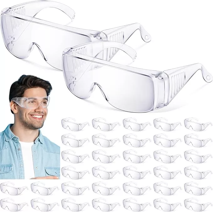 Kanayu Safety Glasses Bulk Protective Goggles Anti Fog Scratch Resistant Eyewear