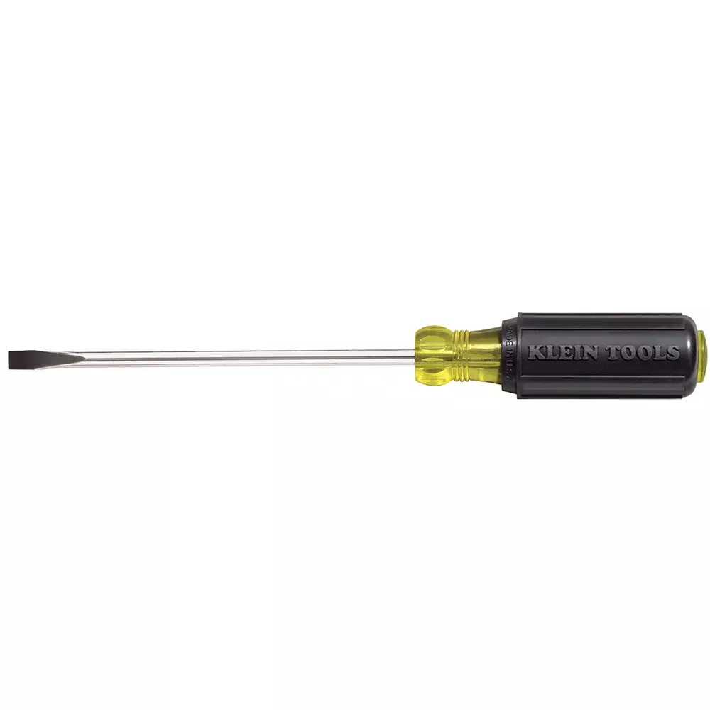 Klein 1/4-Inch Cabinet Tip Screwdriver, Heavy Duty, 6-Inch 605-6