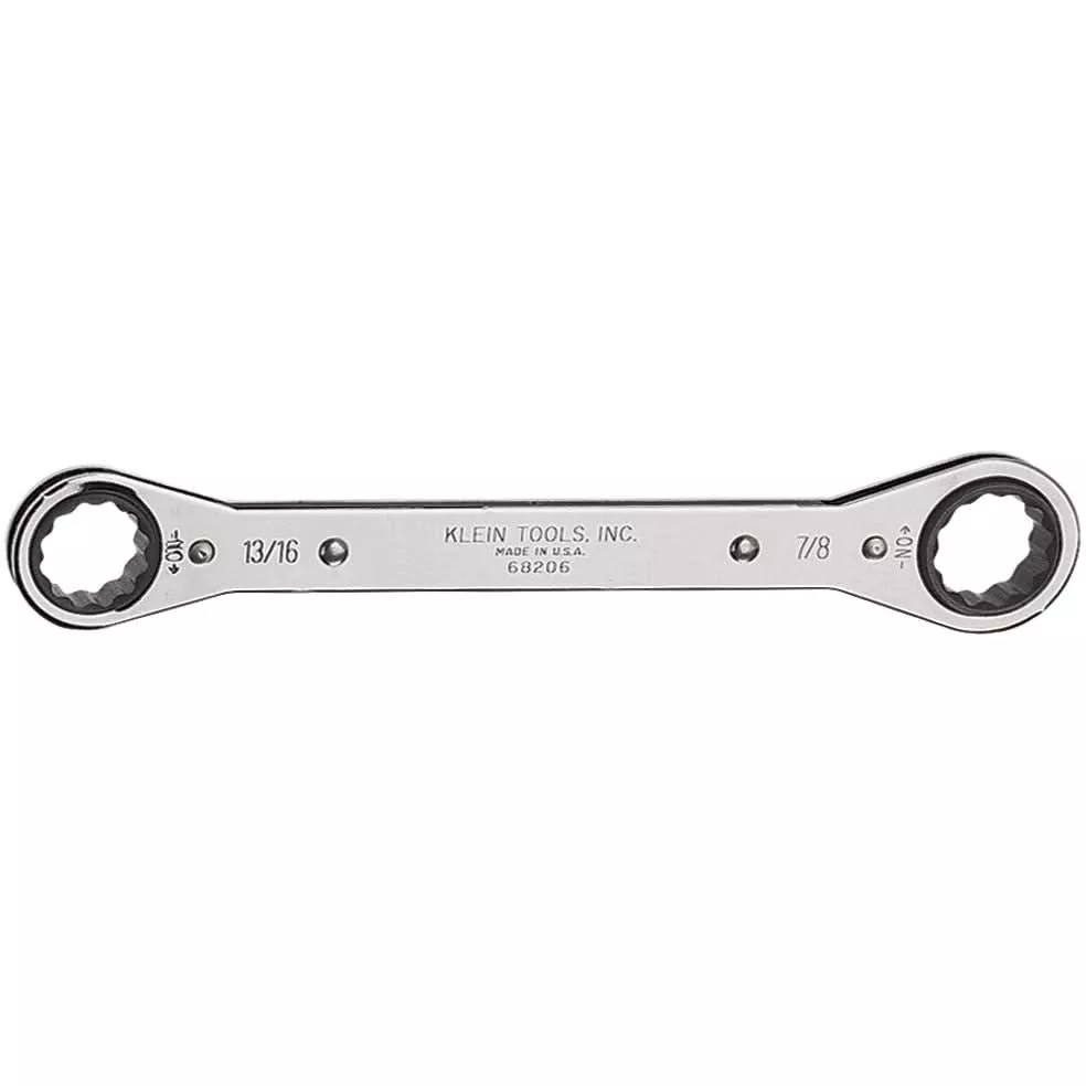 Klein 68206 Ratcheting Box Wrench - 13/16" x 7/8"