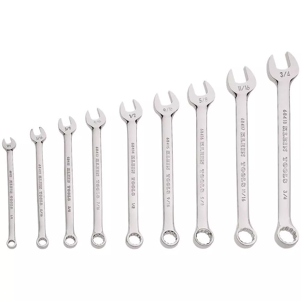 Klein 68402 9-Piece Combination Wrench Set