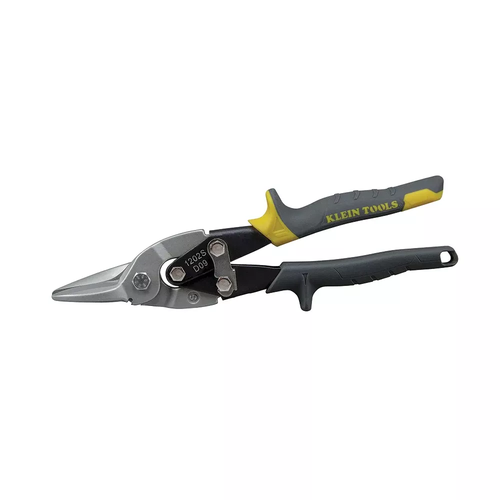 Klein Aviation Snips with Wire Cutter, Straight 1202S