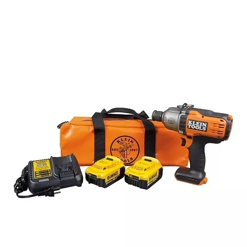 Klein BAT20-7161 7/16 Inch Cordless Impact Wrench Kit
