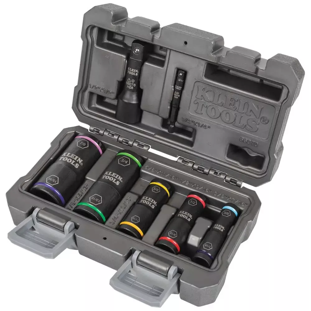 Klein Flip Impact Socket Set, 7-Piece 66070