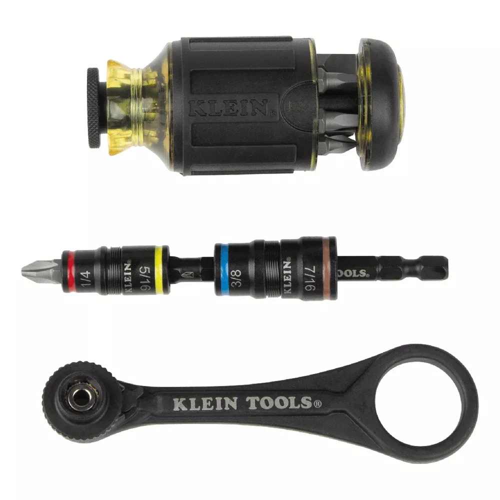 Klein Flip Socket, Mini Ratchet & Multi-Bit Driver Set, 3-Piece 85515HD