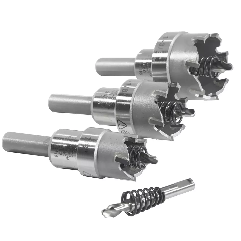 Klein Hole Cutter Kit, Carbide Hole Cutter, 4-Piece 31872