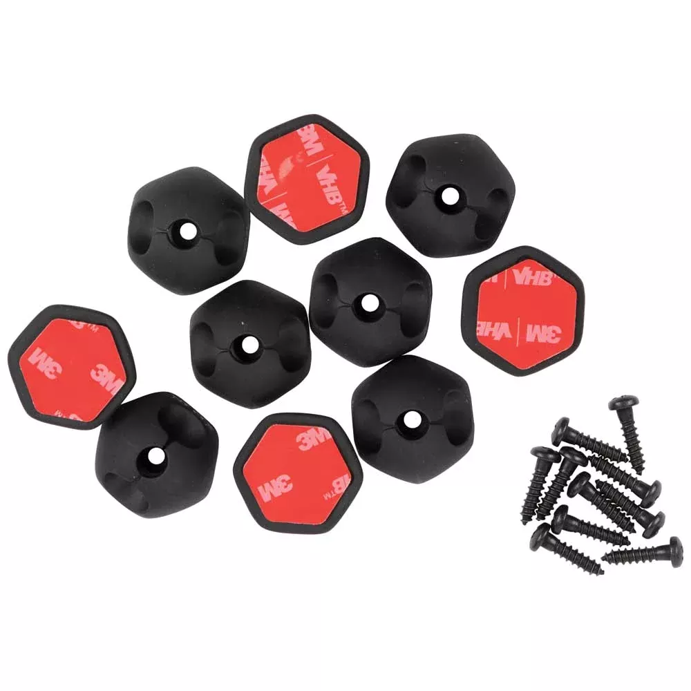 Klein Tools 1 Slot Self-Adhesive Cable Mounting Clips (10 PACK)