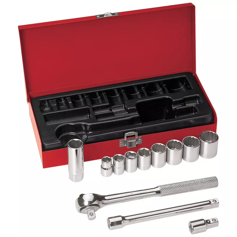 Klein Tools 12 PC. 3/8" Drive Socket Wrench Set