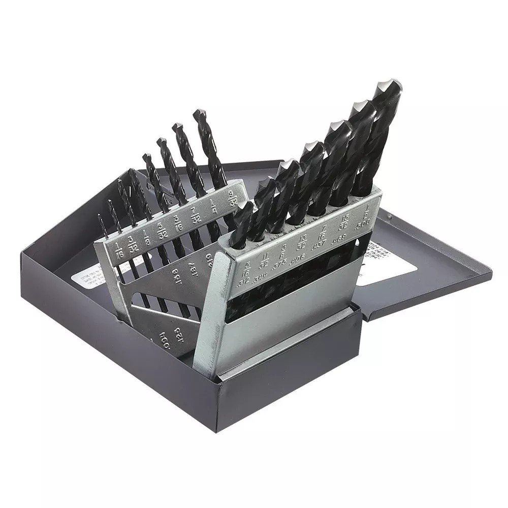 Klein Tools 15 PC. Regular-Point Drill-Bit Set
