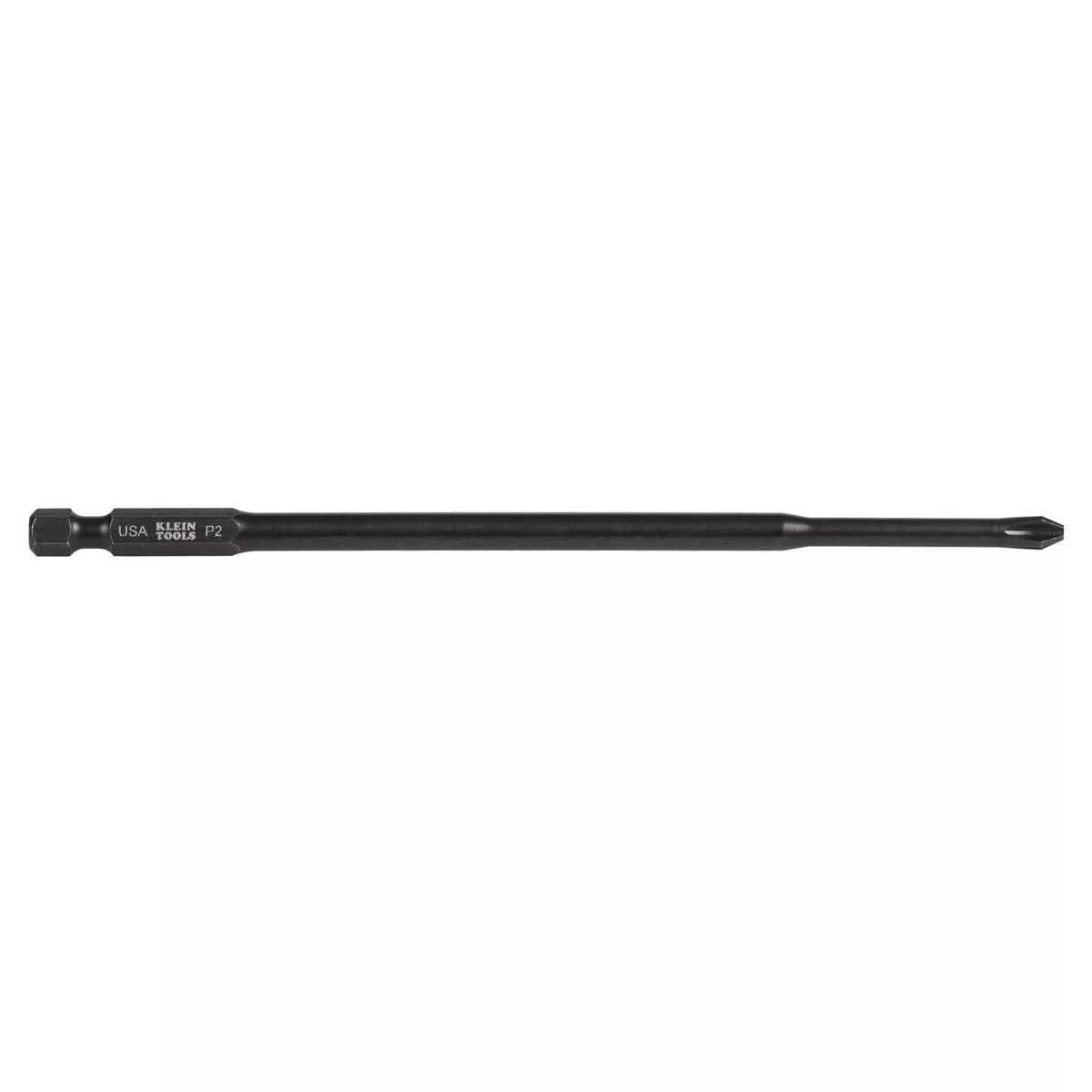 Klein Tools #2 Phillips Tip Power Drivers, 6-Inch Bit 2-Pack
