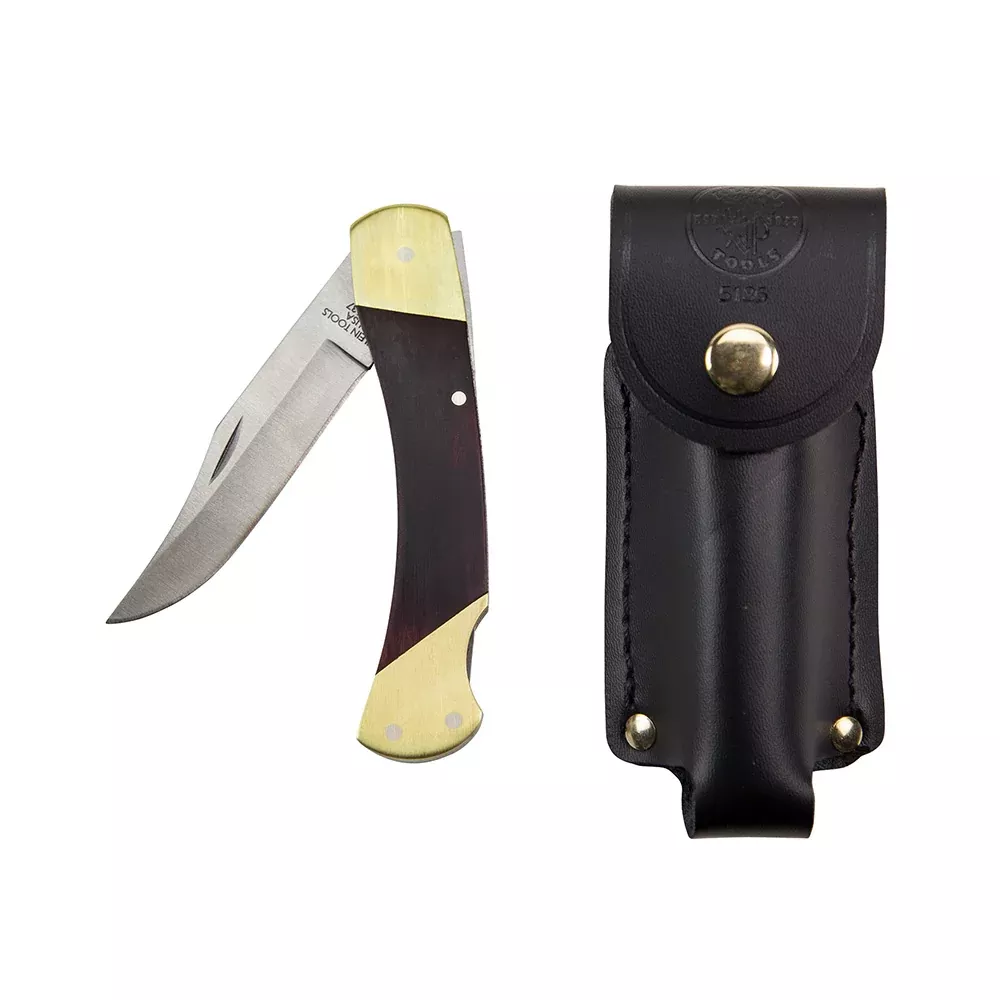 Klein Tools 3-3/8" Drop Point Blade Sportsman Knife
