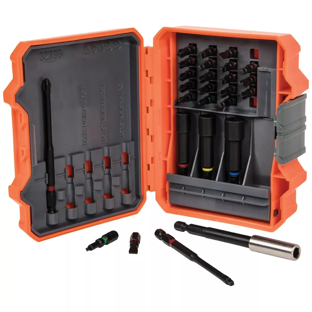 Klein Tools 32799 Pro Impact Power Bit Set, 26 Pieces