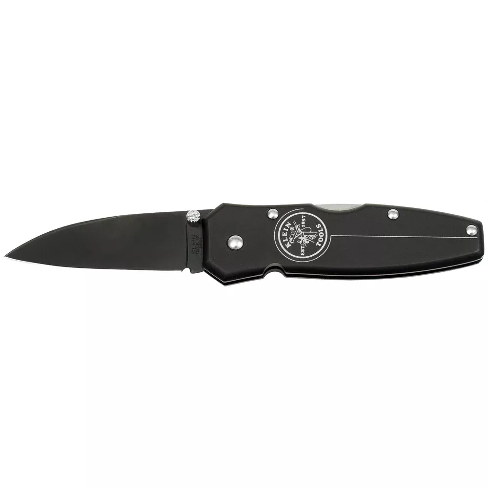 Klein Tools 44000-BLK Black Lightweight Lockback Knife 2-1/4-Inch