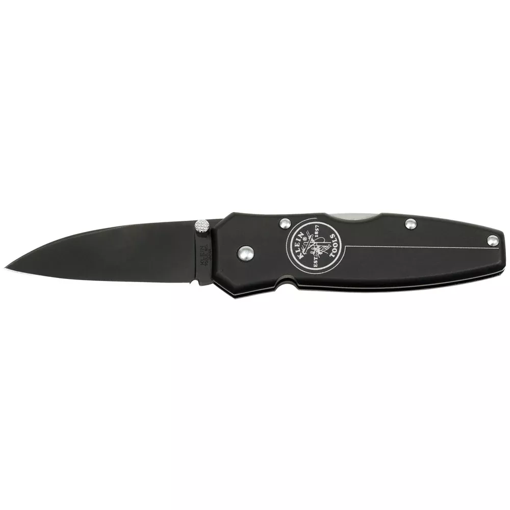 Klein Tools 44001-BLK Black Lightweight Lockback Knife, 2-1/2-Inch