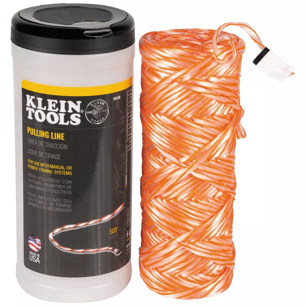 Klein Tools 500' Poly Pull Line w/ Orange Tracer
