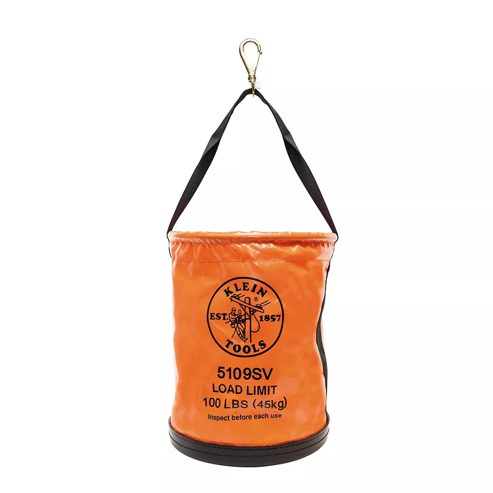 Klein Tools 5109SV Vinyl Bucket with Swivel Snap