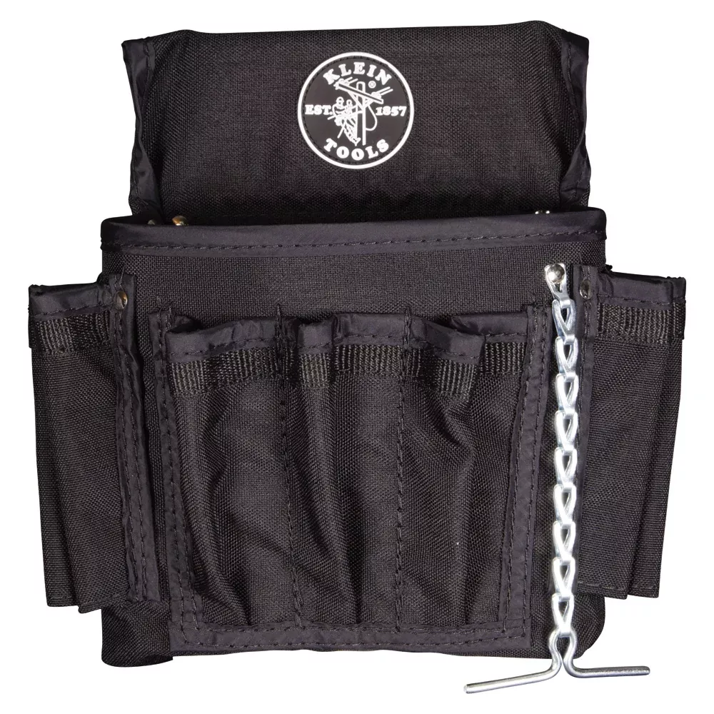 Klein Tools 5719 PowerLine Series Electrician Tool Pouch, 18-Pocket