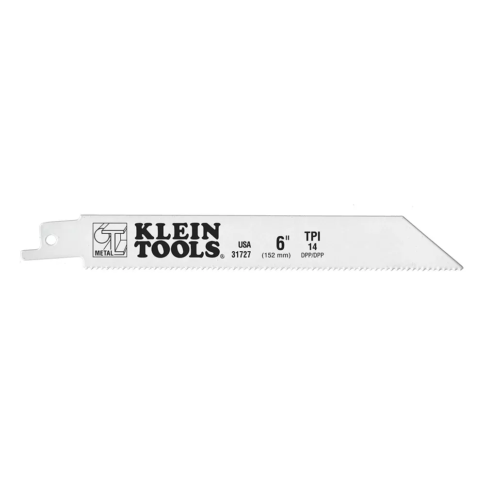 Klein Tools 6" 14 TPI Reciprocating Saw Blades (5 PACK)