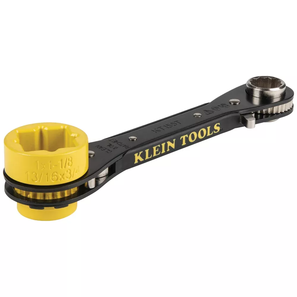 Klein Tools 6-IN-1 Lineman's Ratcheting Wrench