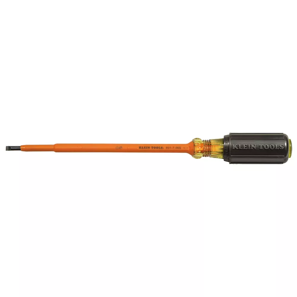 Klein Tools 601-7-INS Insulated Screwdriver, 3/16-Inch Cabinet, 7-Inch