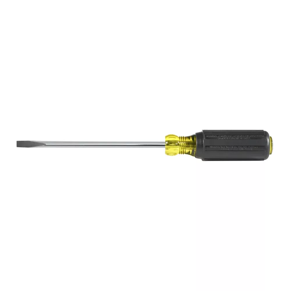 Klein Tools 605-6 1/4-Inch Cabinet Tip Screwdriver, Heavy Duty, 6-Inch