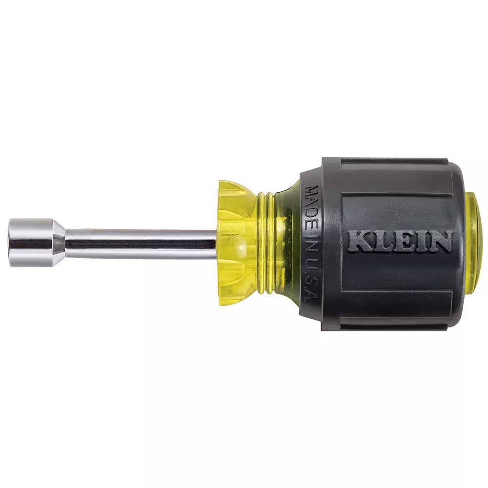Klein Tools 610-1/4 1/4-Inch Stubby Nut Driver with 1-1/2-Inch Shaft