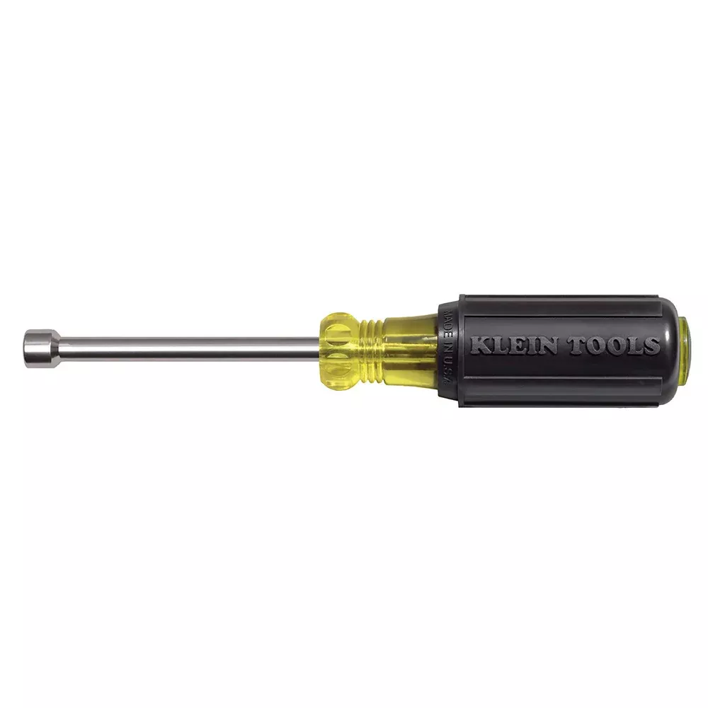 Klein Tools 630-1/4M 1/4'' Magnetic Tip Nut Driver 3'' Shaft