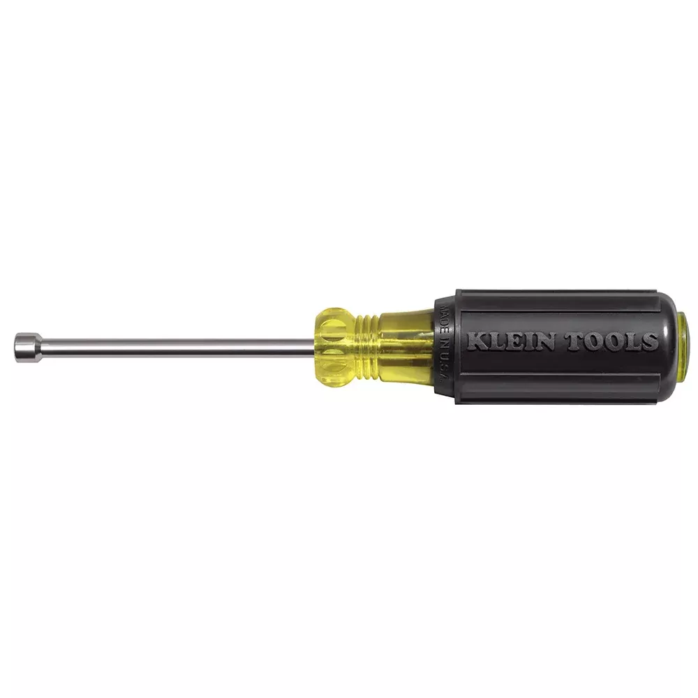 Klein Tools 630-3/16M 3/16-Inch Magnetic Tip Nut Driver 3-Inch Shaft