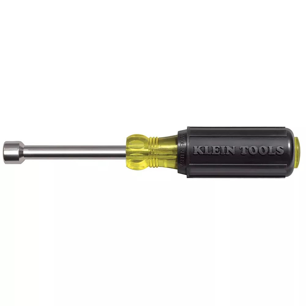 Klein Tools 630-7/16M 7/16-Inch Magnetic Tip Nut Driver 3-Inch Shaft