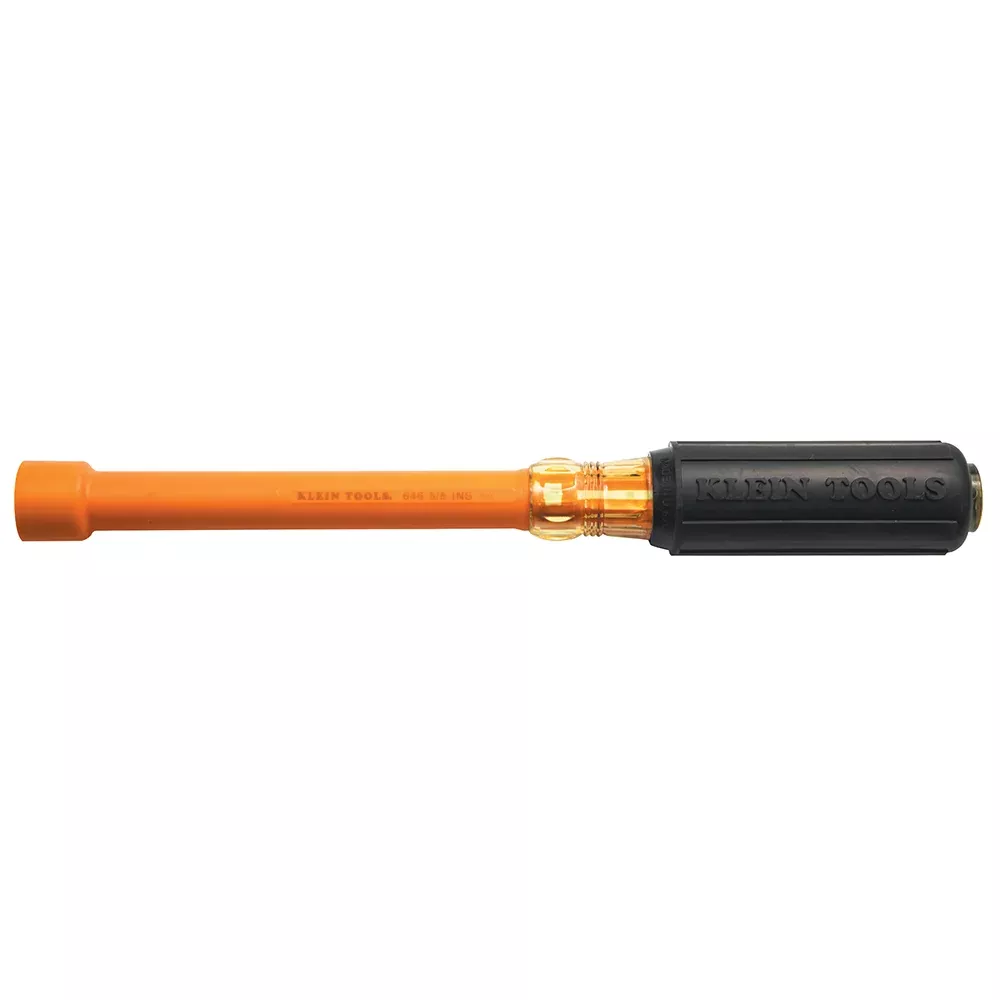Klein Tools 646-5/8-INS 5/8-Inch Insulated Nut Driver, 6-Inch Hollow Shaft