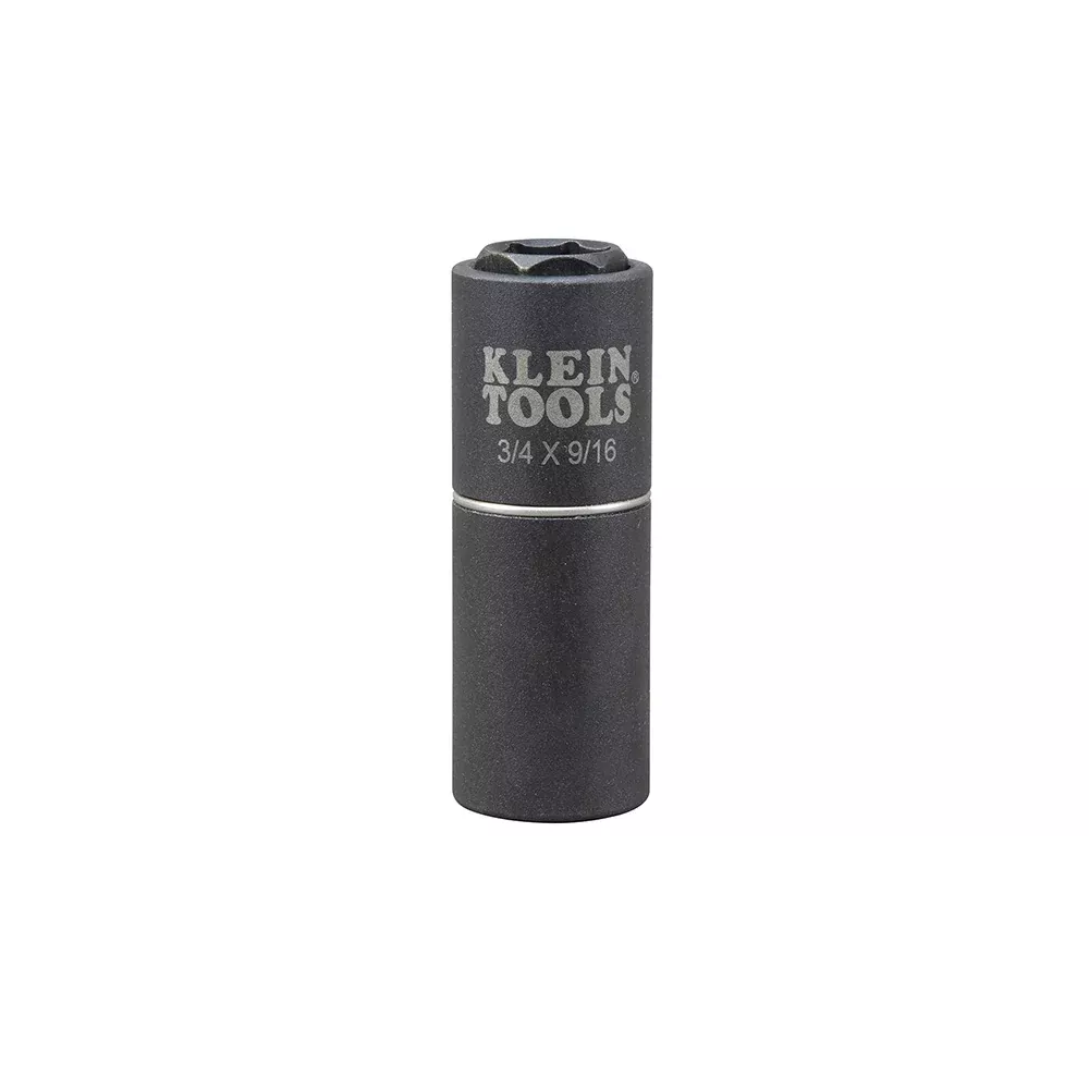 Klein Tools 66004 2-in-1 Impact Socket, 6-Point, 3/4 and 9/16-Inch