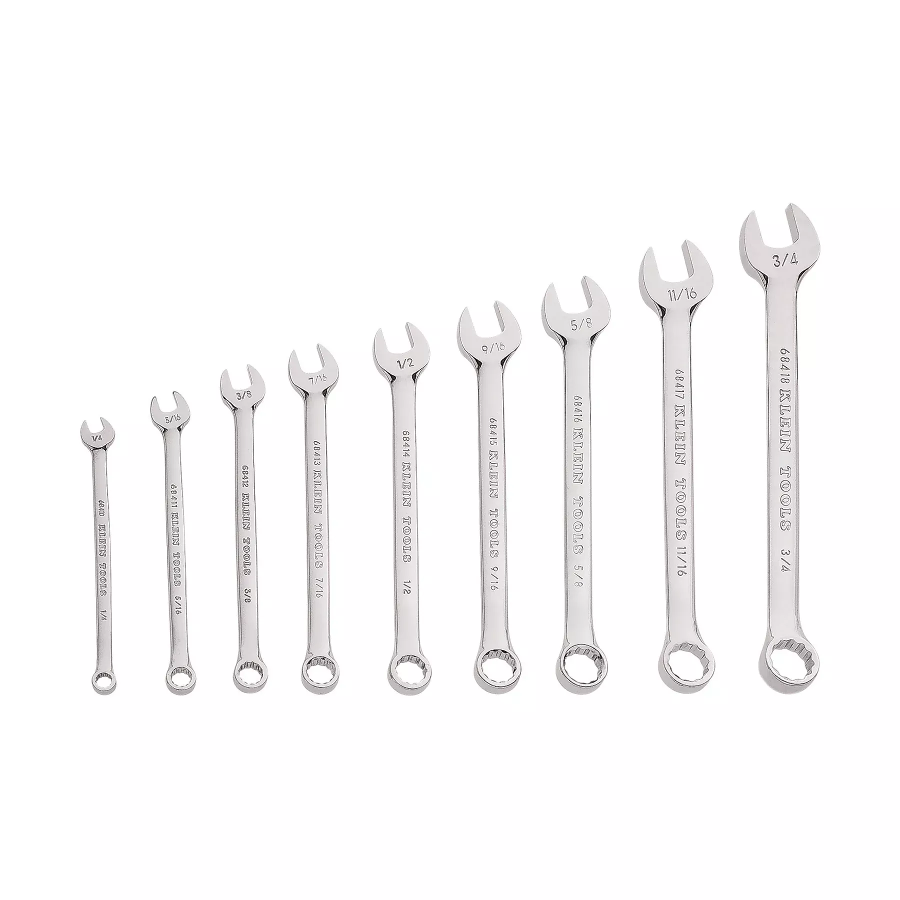 Klein Tools 68402 Combination Wrench Set, 9-Piece