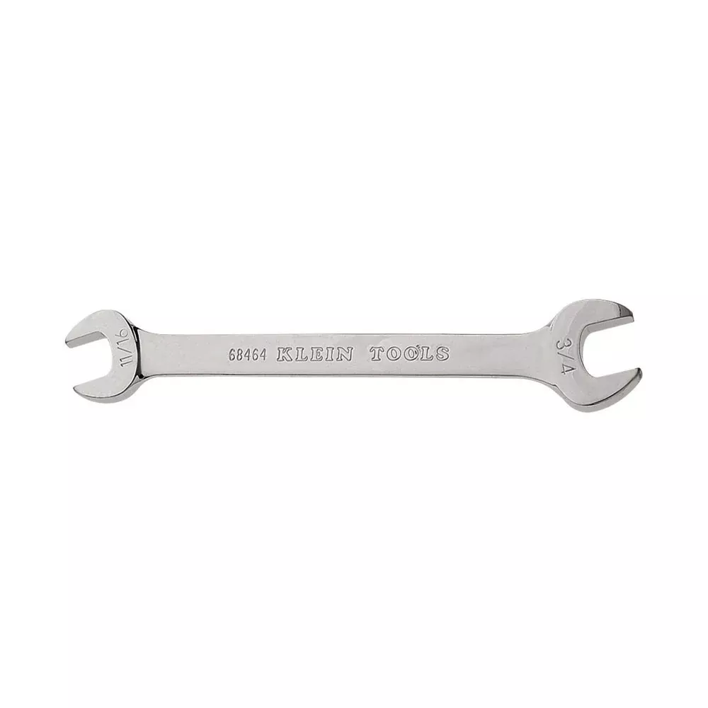 Klein Tools 68464 Open-End Wrench 11/16-Inch and 3/4-Inch Ends