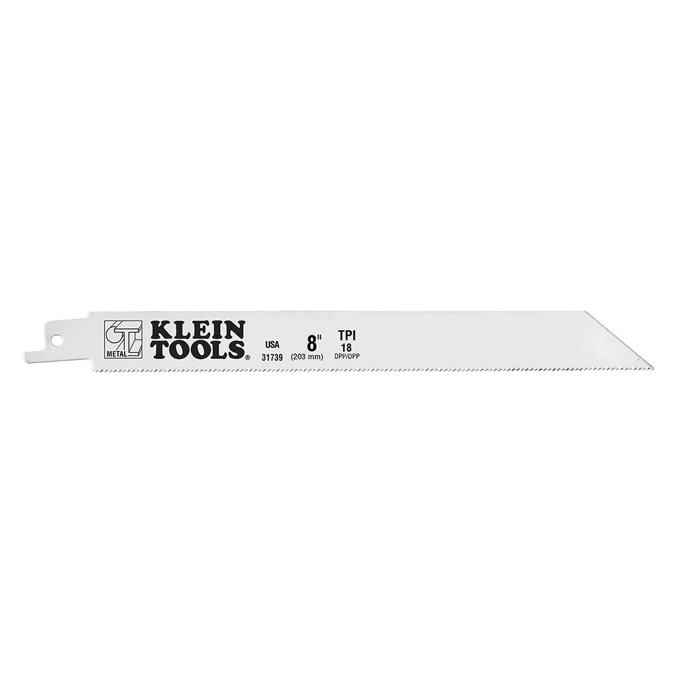 Klein Tools 8" 18 TPI Reciprocating Saw Blades (5 PACK)