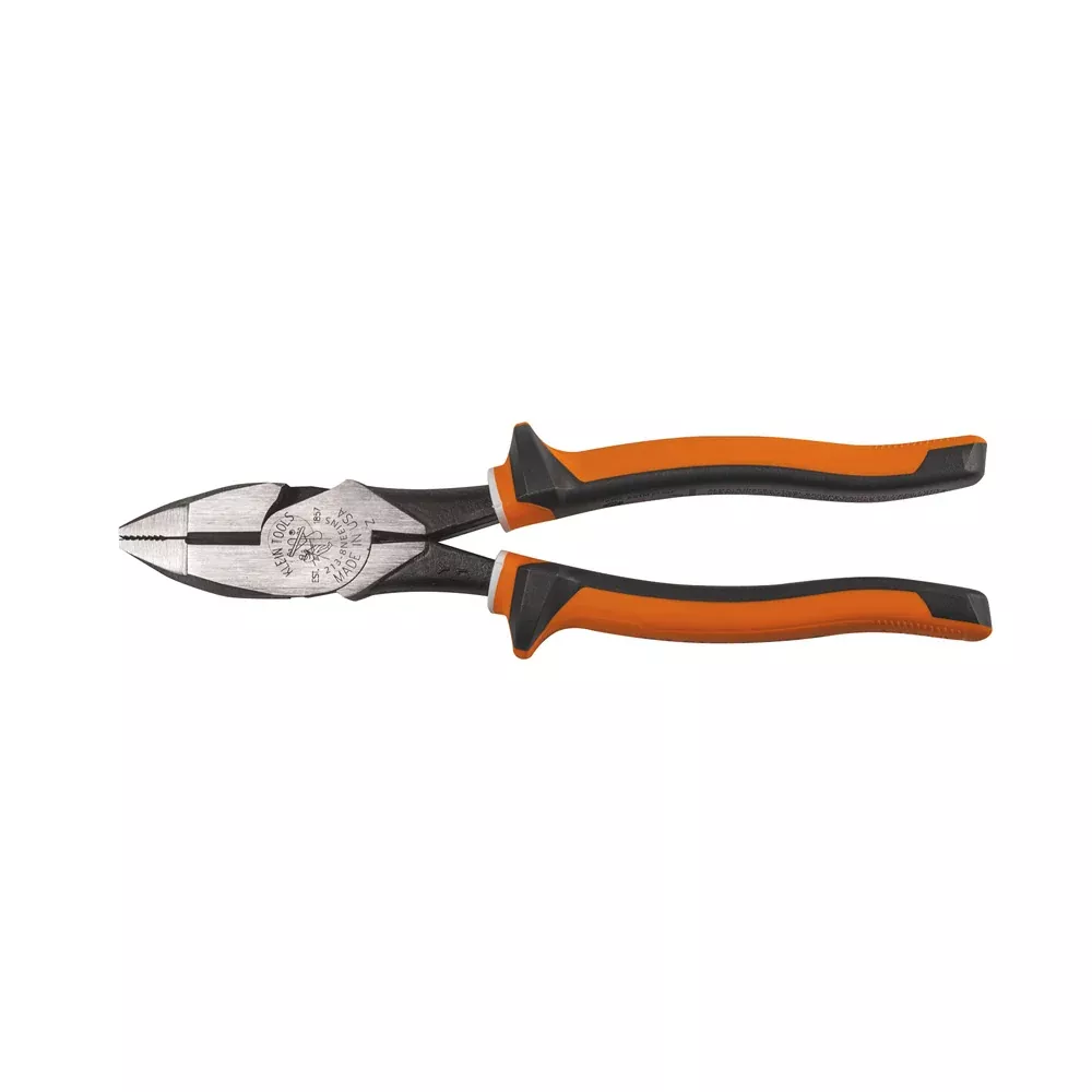 Klein Tools 8" Insulated New England Nose High Leverage Side Cutting Pliers