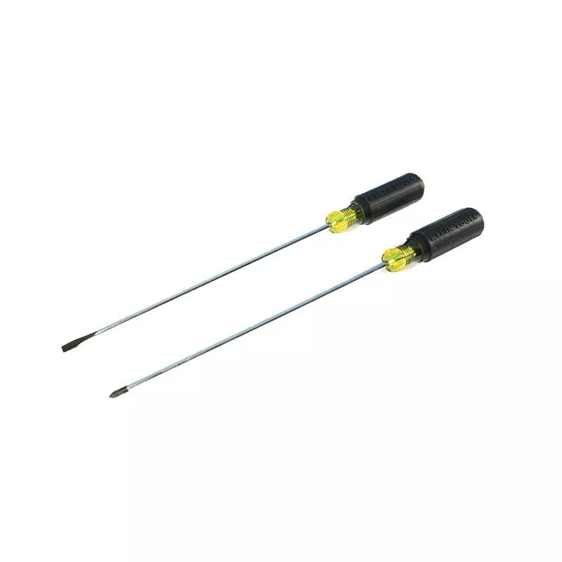 Klein Tools 85072 10" Long Blade Screwdriver Set, 2 Piece