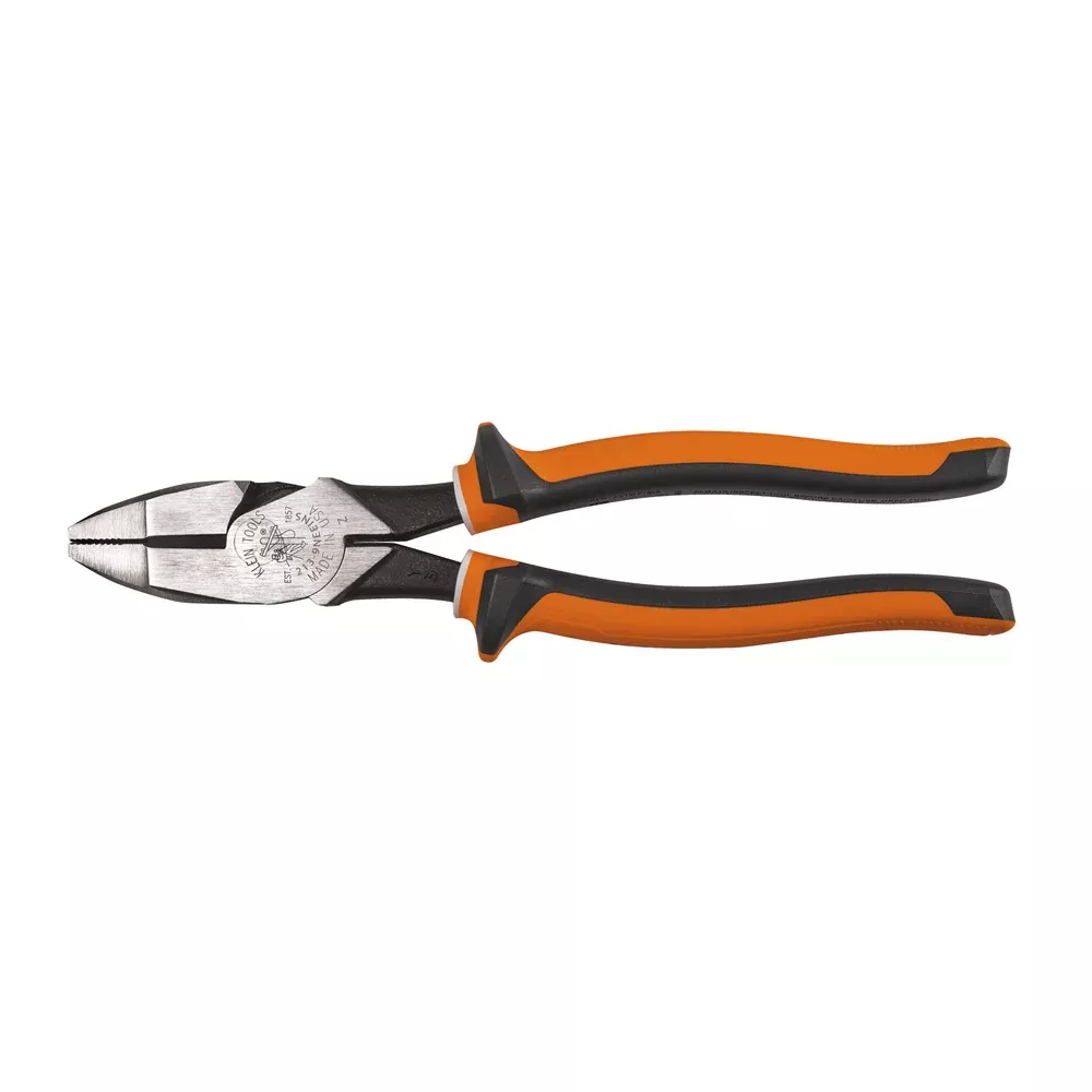 Klein Tools 9" Insulated New England Nose High Leverage Side Cutting Pliers