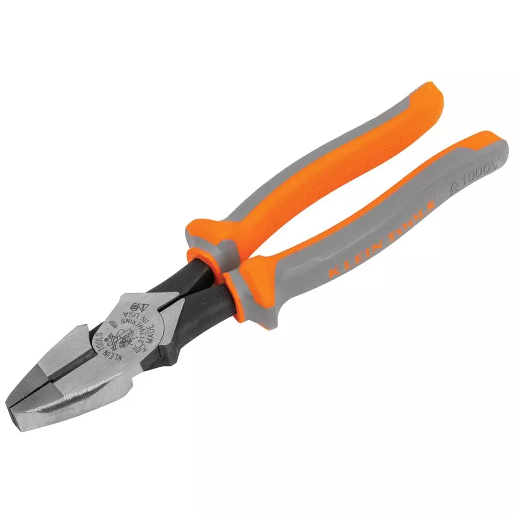 Klein Tools 9" Insulated New England Nose Side Cutting Pliers