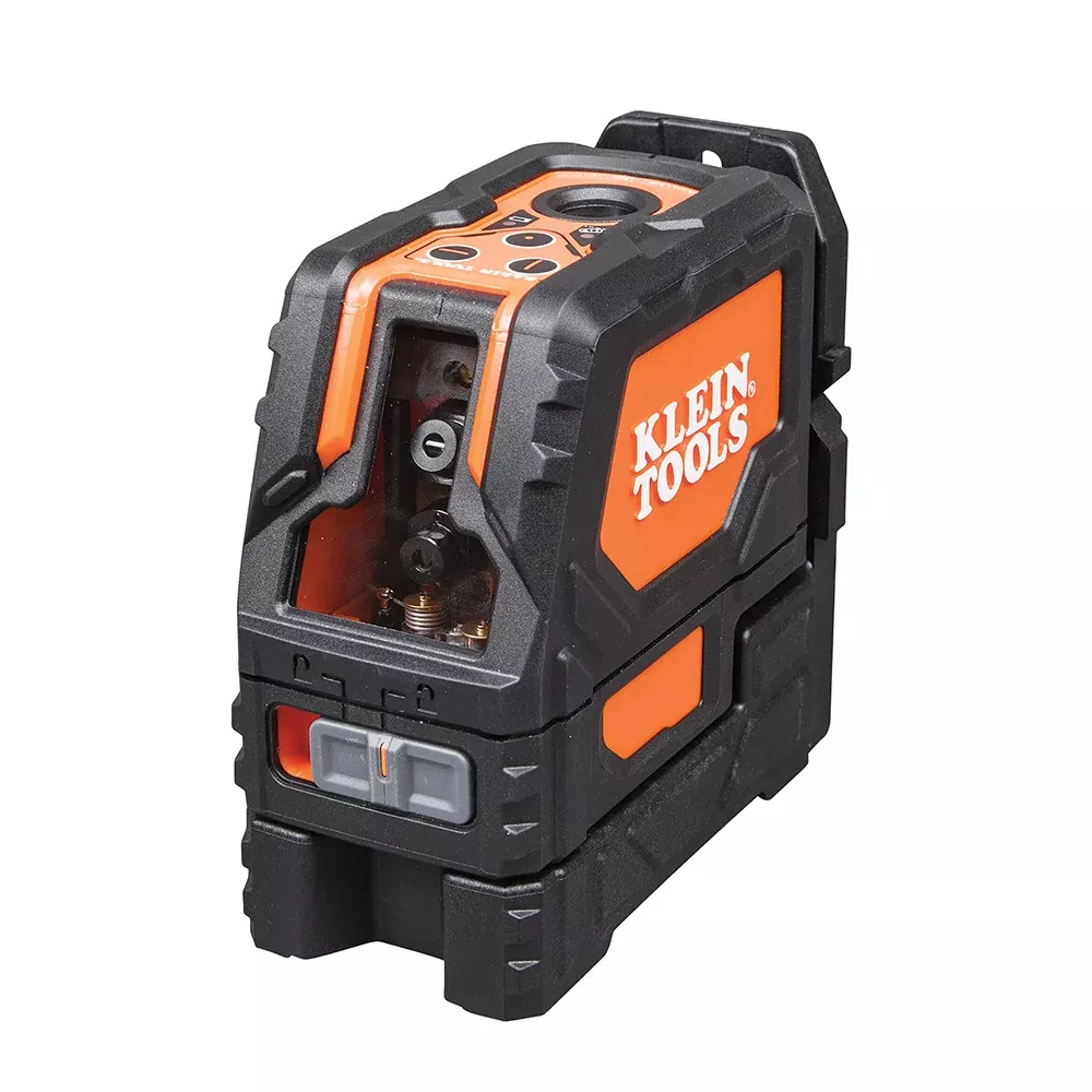 Klein Tools 93LCLS Cross Line Laser Level with Plumb Spot, Self-Leveling, Includes Magnetic Mounting Clamp